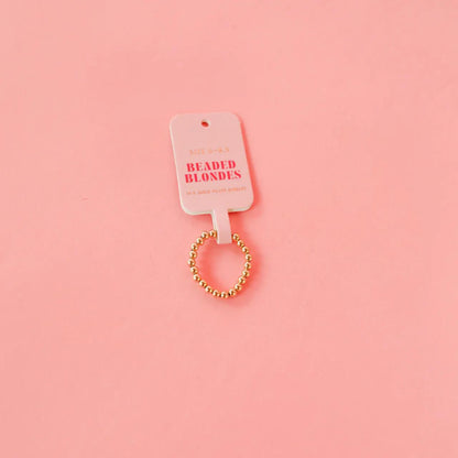 Lauren Beaded Band in Silver