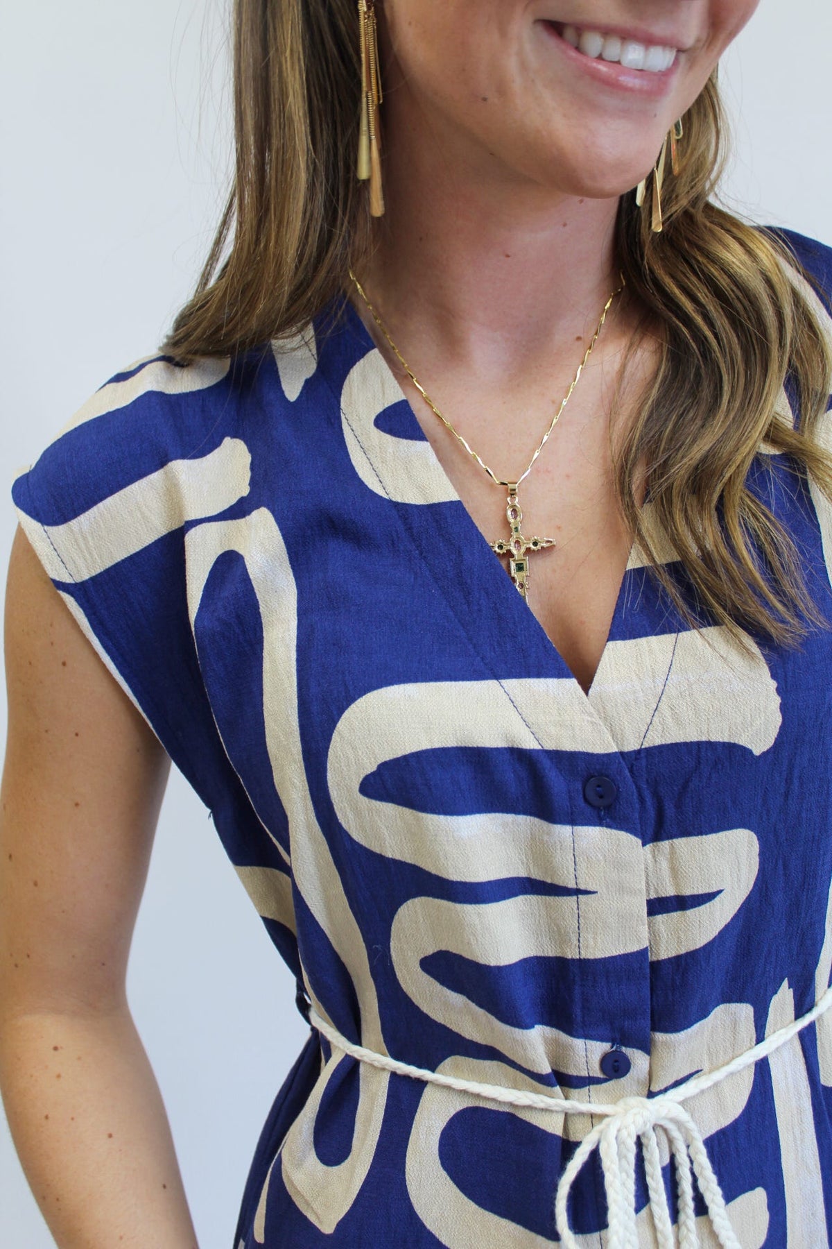 Azure Muse Maxi Dress