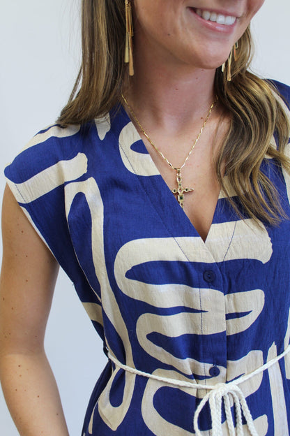 Azure Muse Maxi Dress