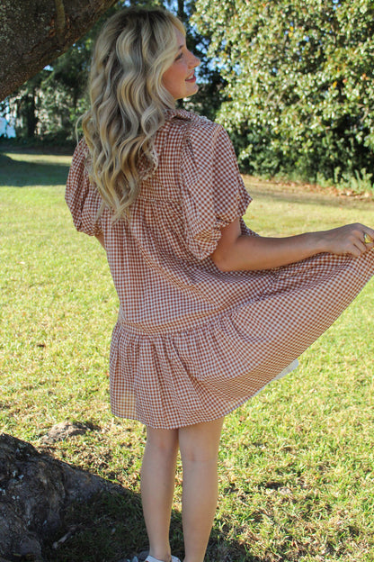 Wren Gingham Mini Dress