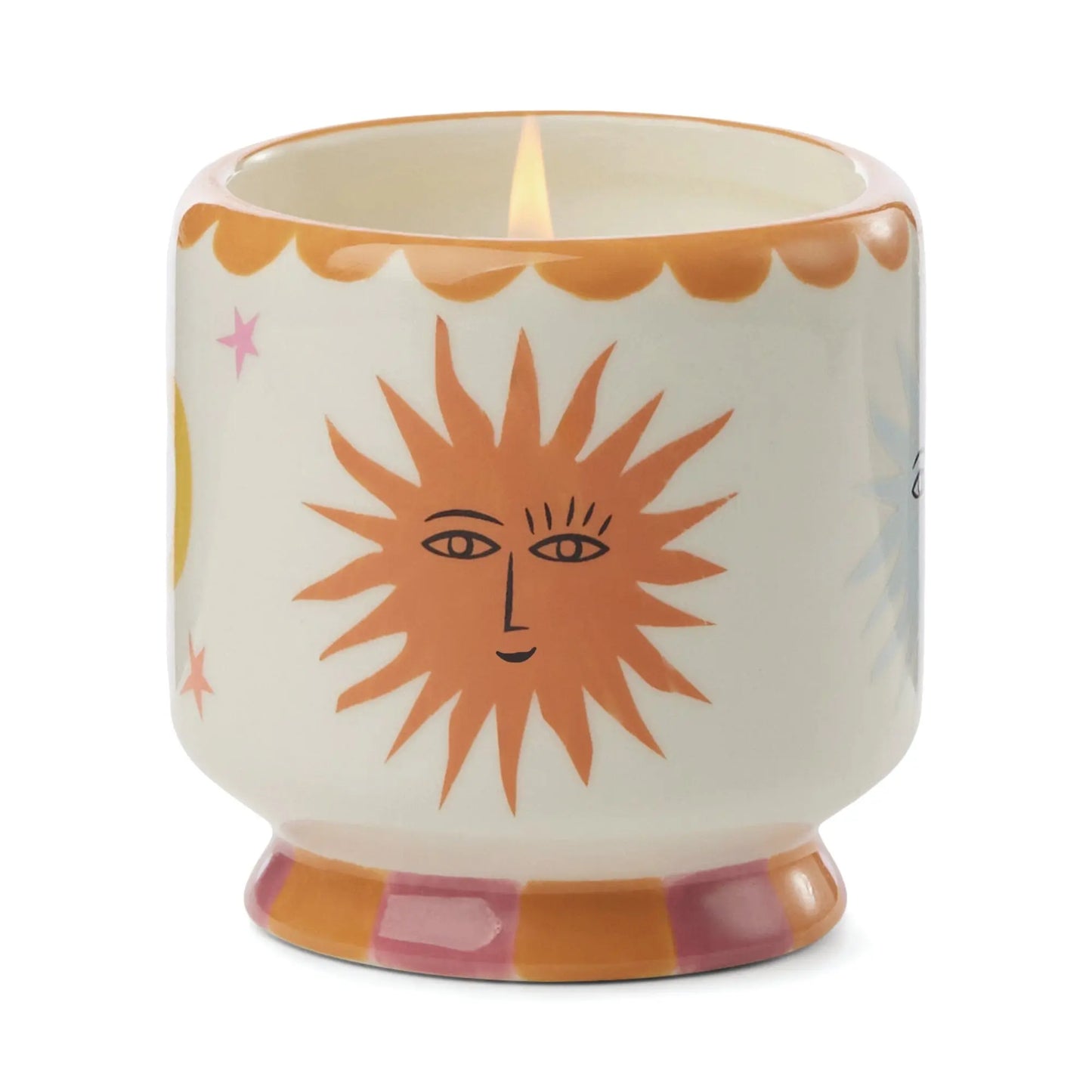 A Depo 8 Oz Handpainted "Sun" Ceramic - Orange Blossom
