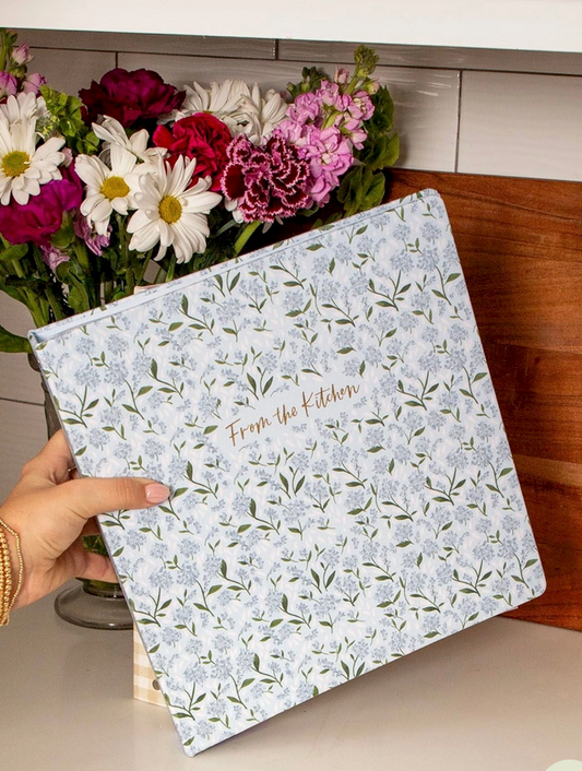Hydrangea Large Recipe Binder