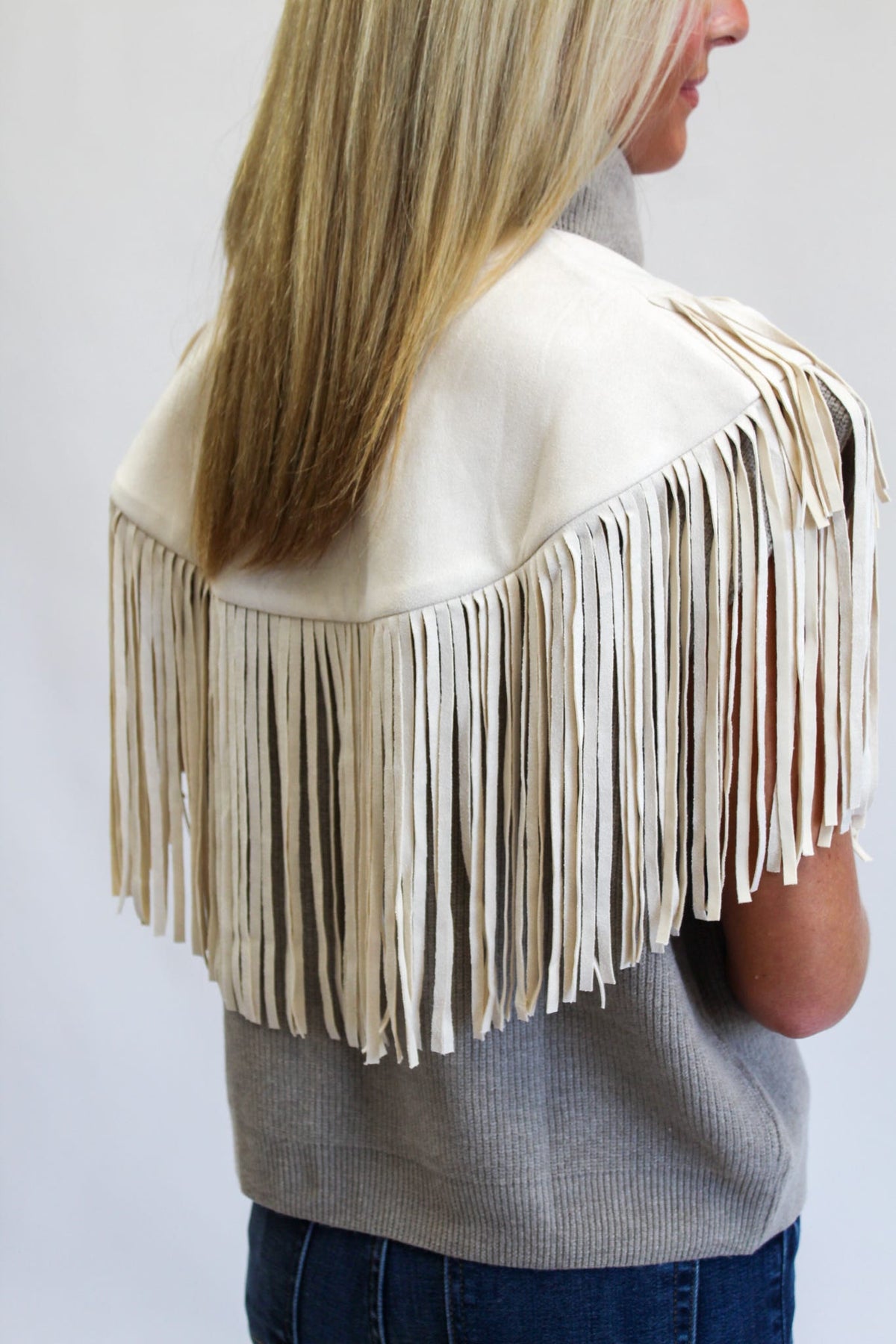 Fallyn Fringe Suede Collar