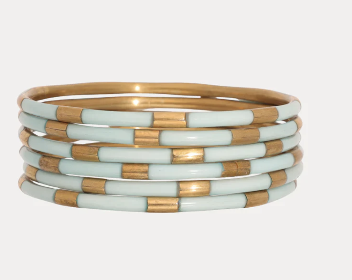Mint Veda Bangles (Set of 6)