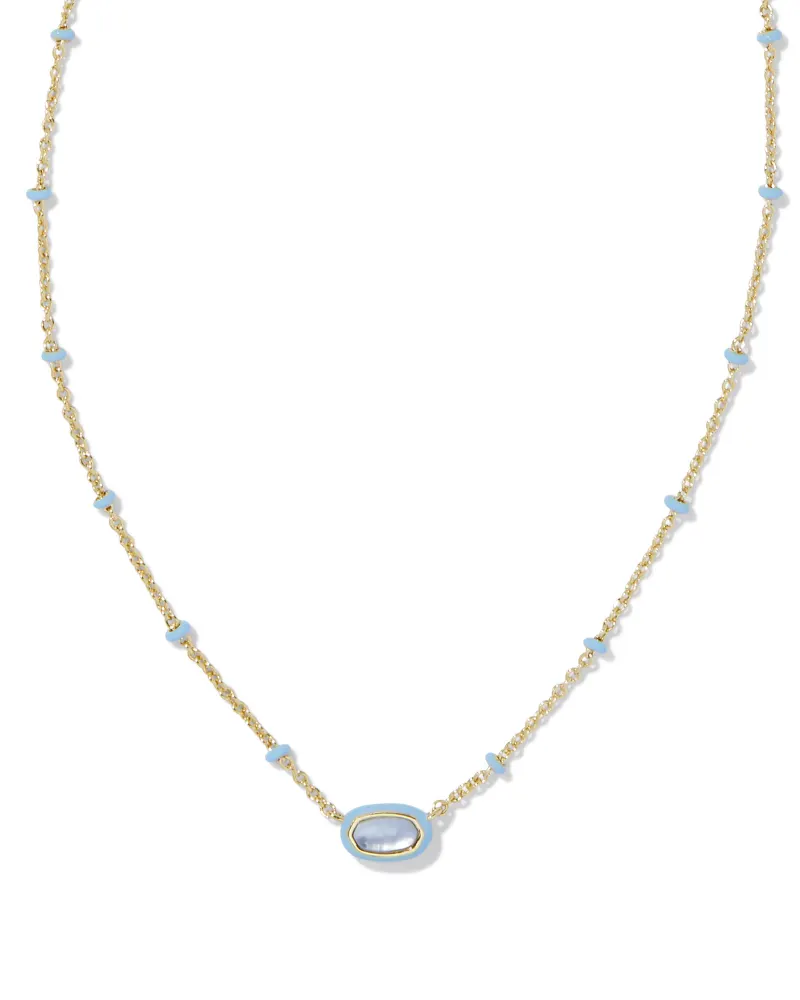 Mini Elisa Enamel Pendant Necklace