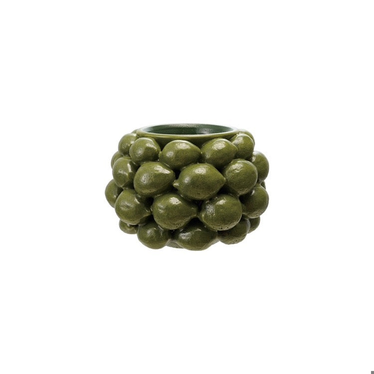 Stoneware Planter w/ 3D Limes