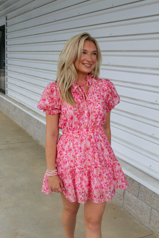 Rosy Breeze Dress