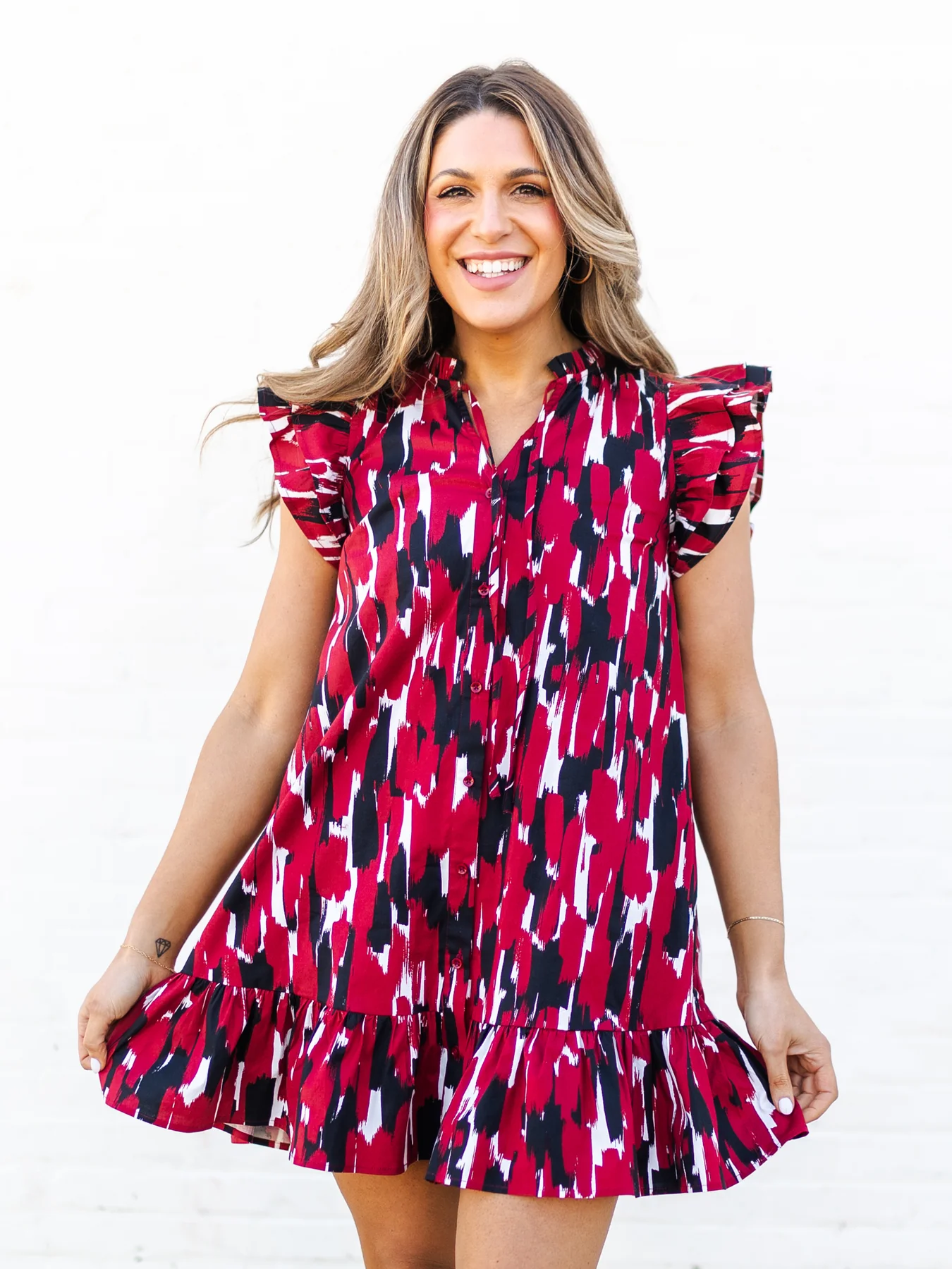 Dress Abby Tlgt Time Garnet/Black