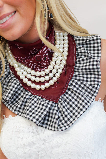 Asst Ruffled Bandana Scarf