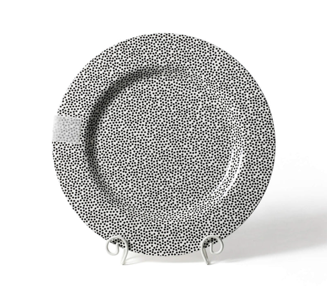 Black Small Dot Entertaining Big Plate