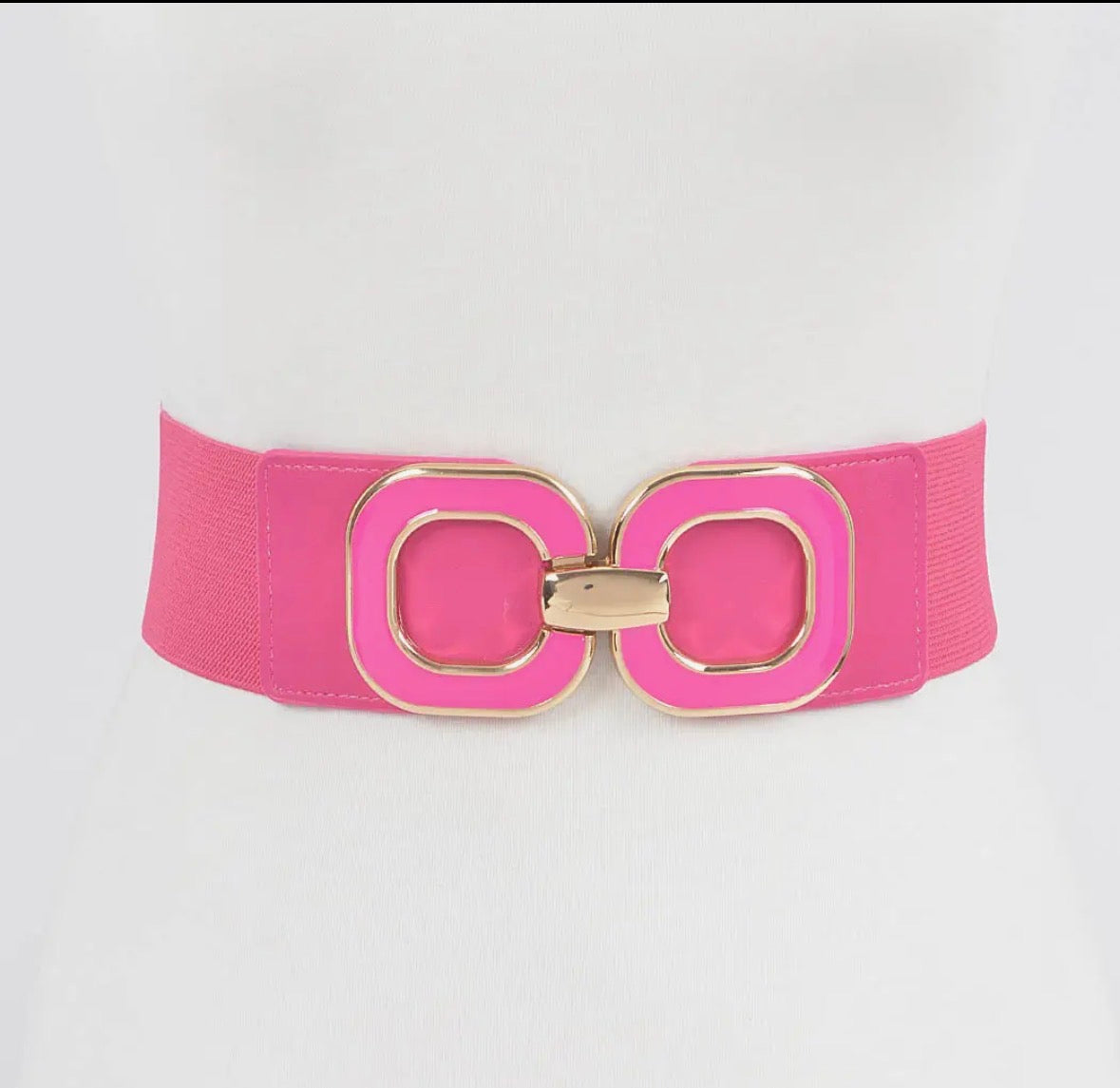 Multi Metal Buckle Elastic Belt