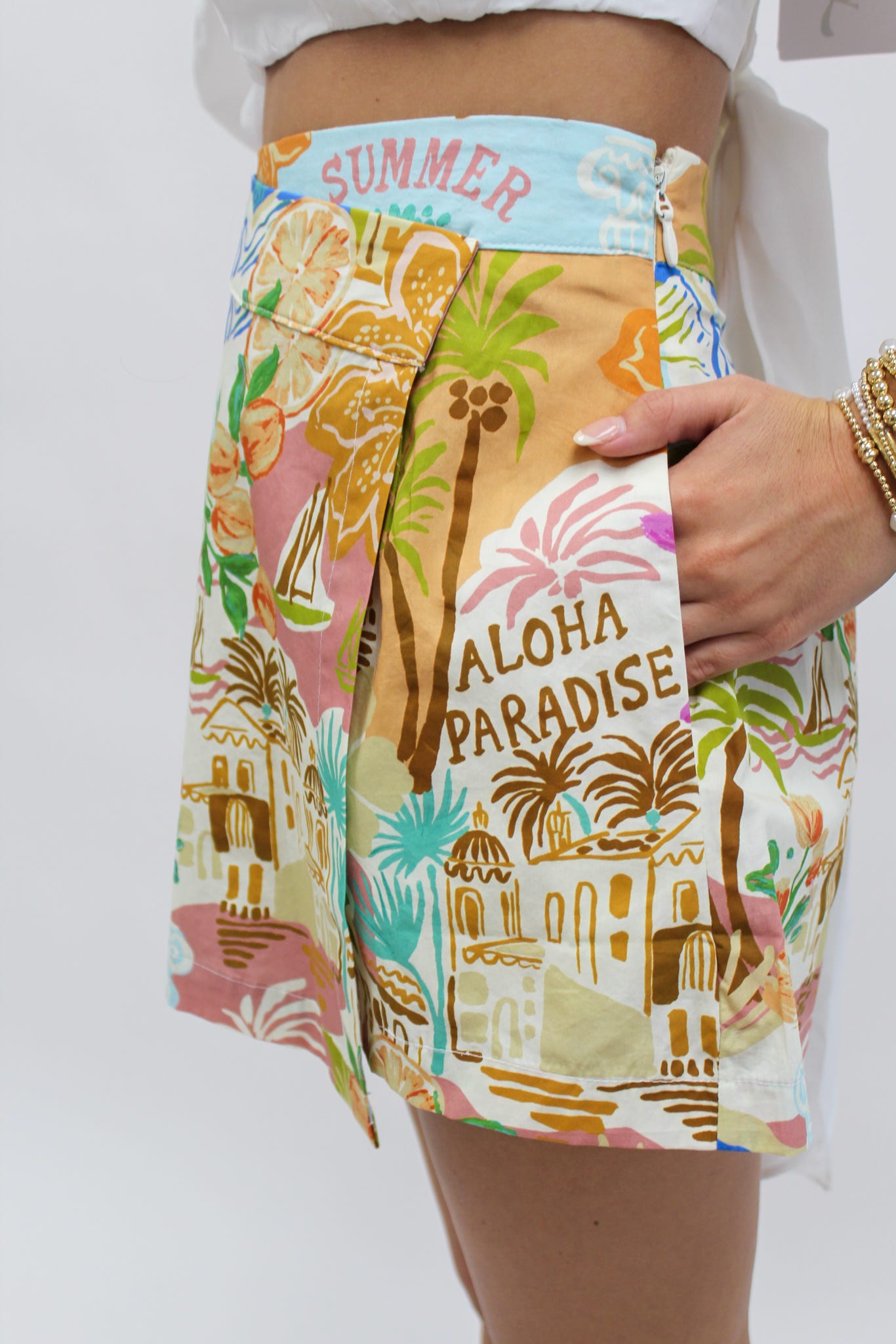 Positano Palms Skort