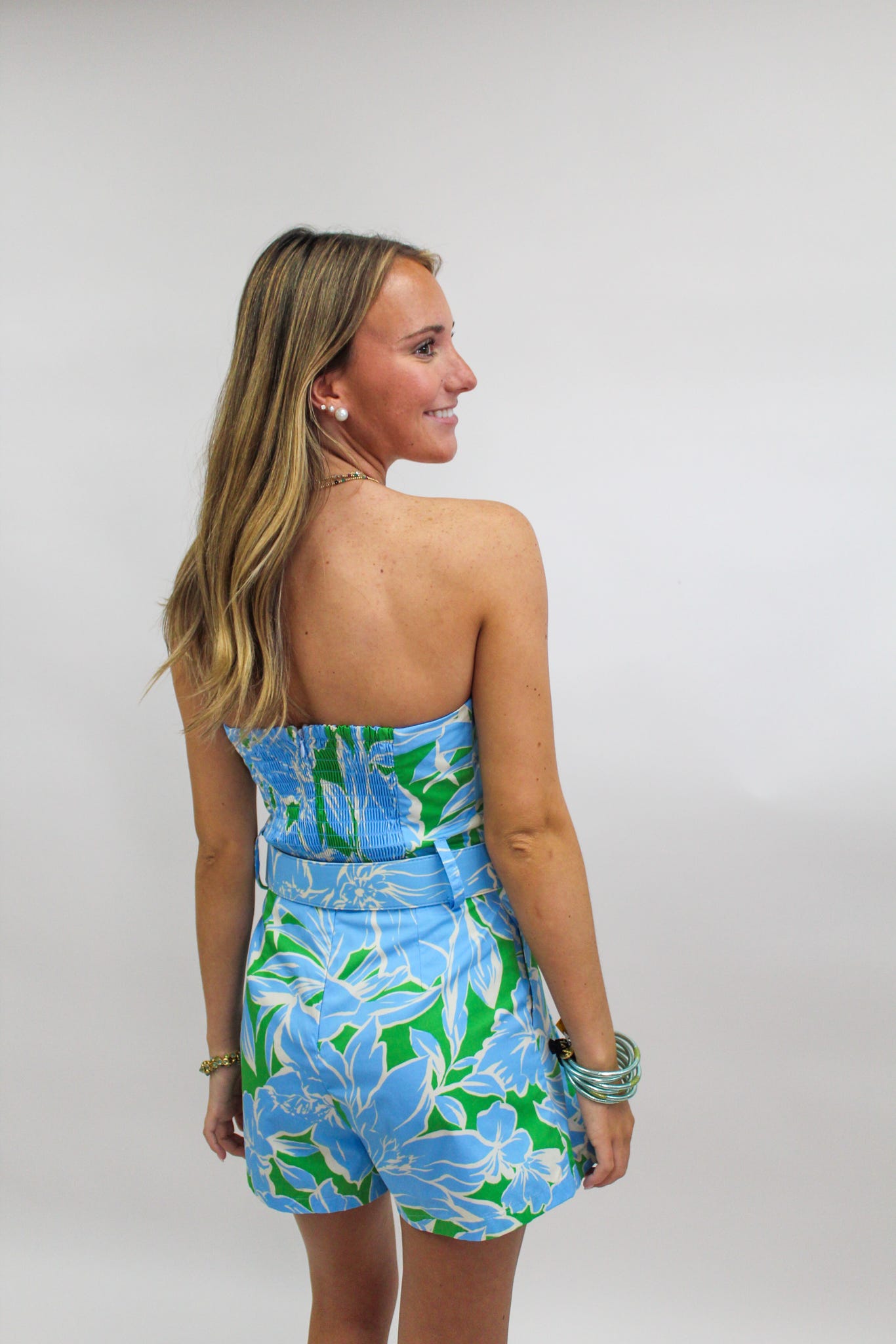 Grace's Love (Blue and Green) Romper
