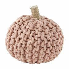 Small Knit Fabric Pumpkin