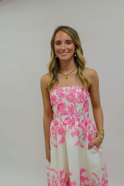 Toile Me Pretty Midi Dress