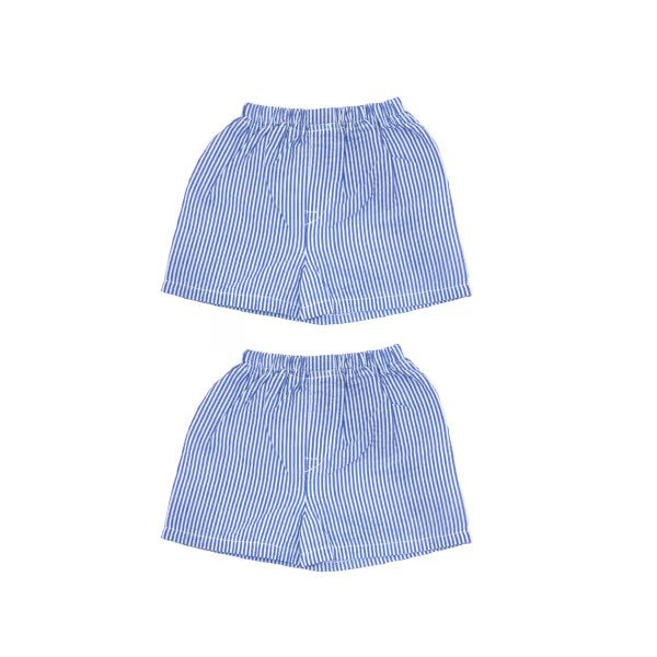 Navy Seersucker Shorts 3T