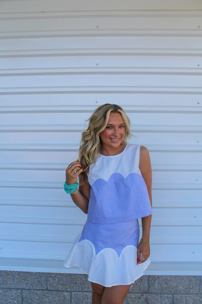 Lavender Cupcake Mini Skirt Set