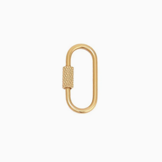 Gold Charm Clasp - Large Caribiner Clasp