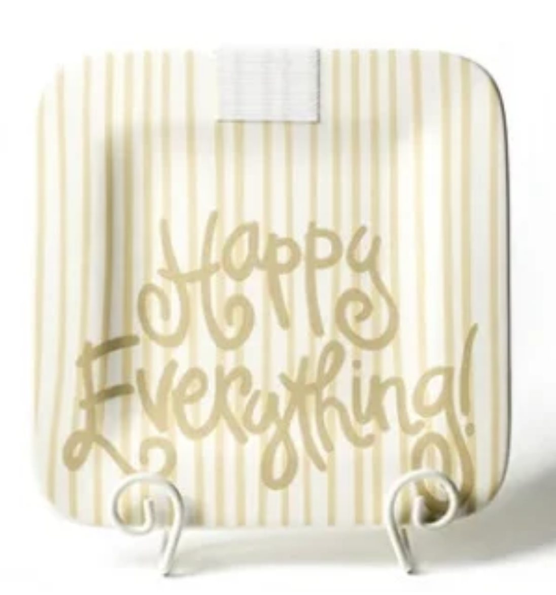 Neutral Skinny Stripe Happy Everything 9.25 Mini Platter