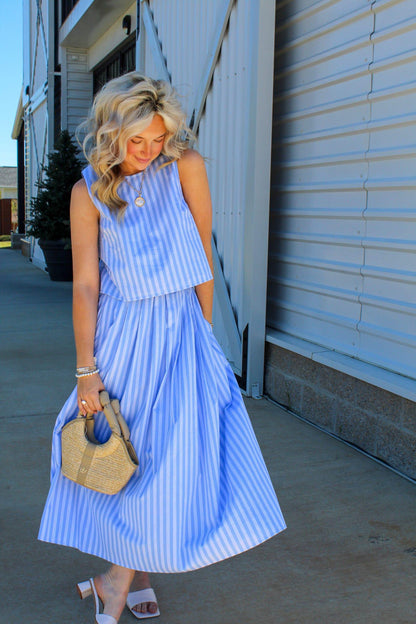 Sail Away Striped Skirt