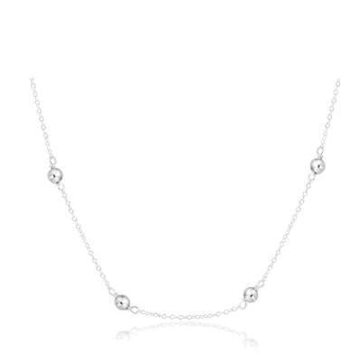 15" Choker Simplicity Chain Sterling - Classic 4mm Sterling