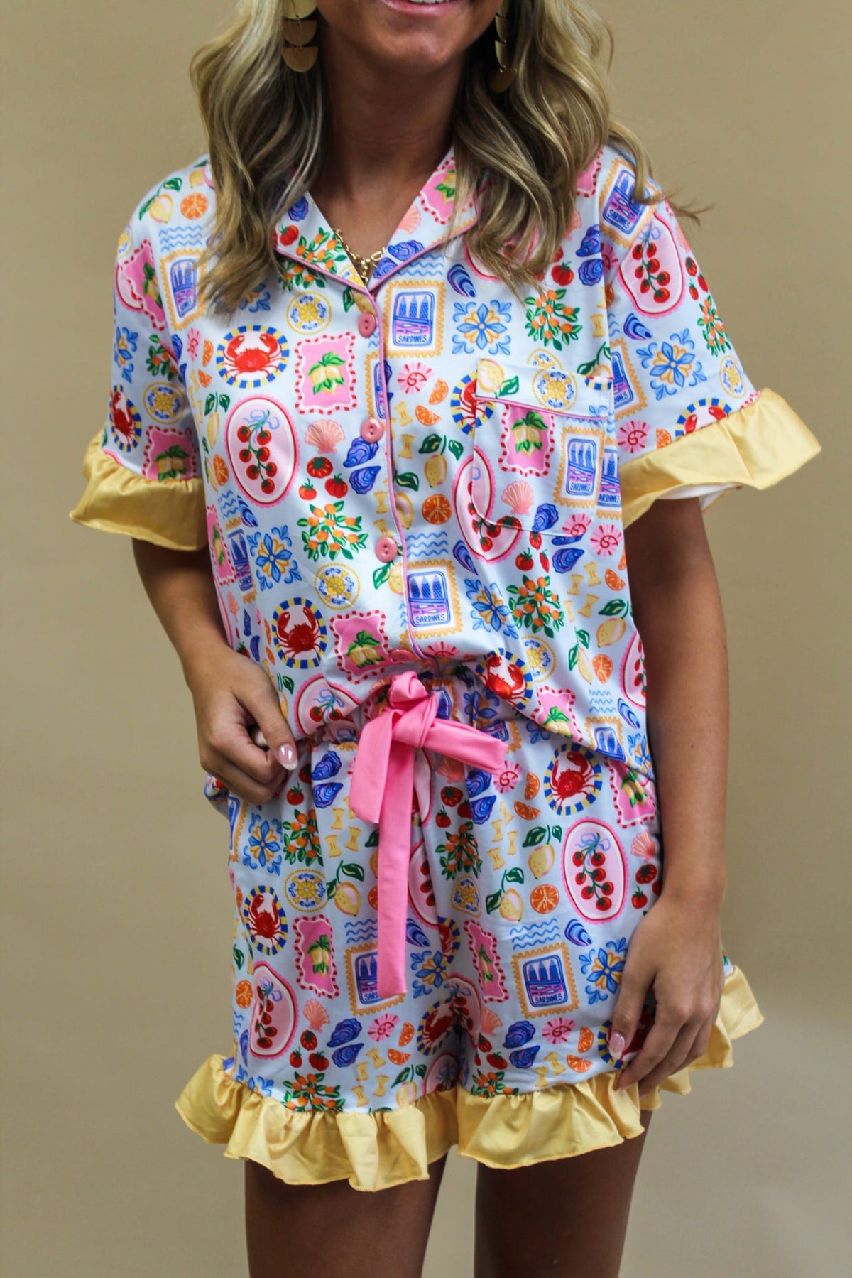 Slumber Party Pajama Shorts Set - Ciao Bella