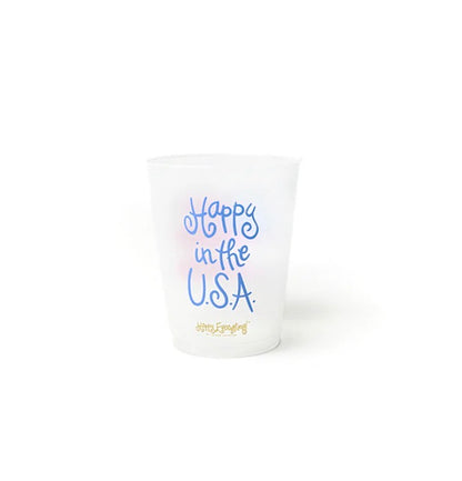 Flag Frosted Cups Set of 10