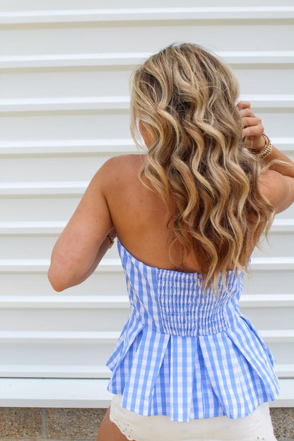 Main Feed Worthy Tube Top - Baby Blue