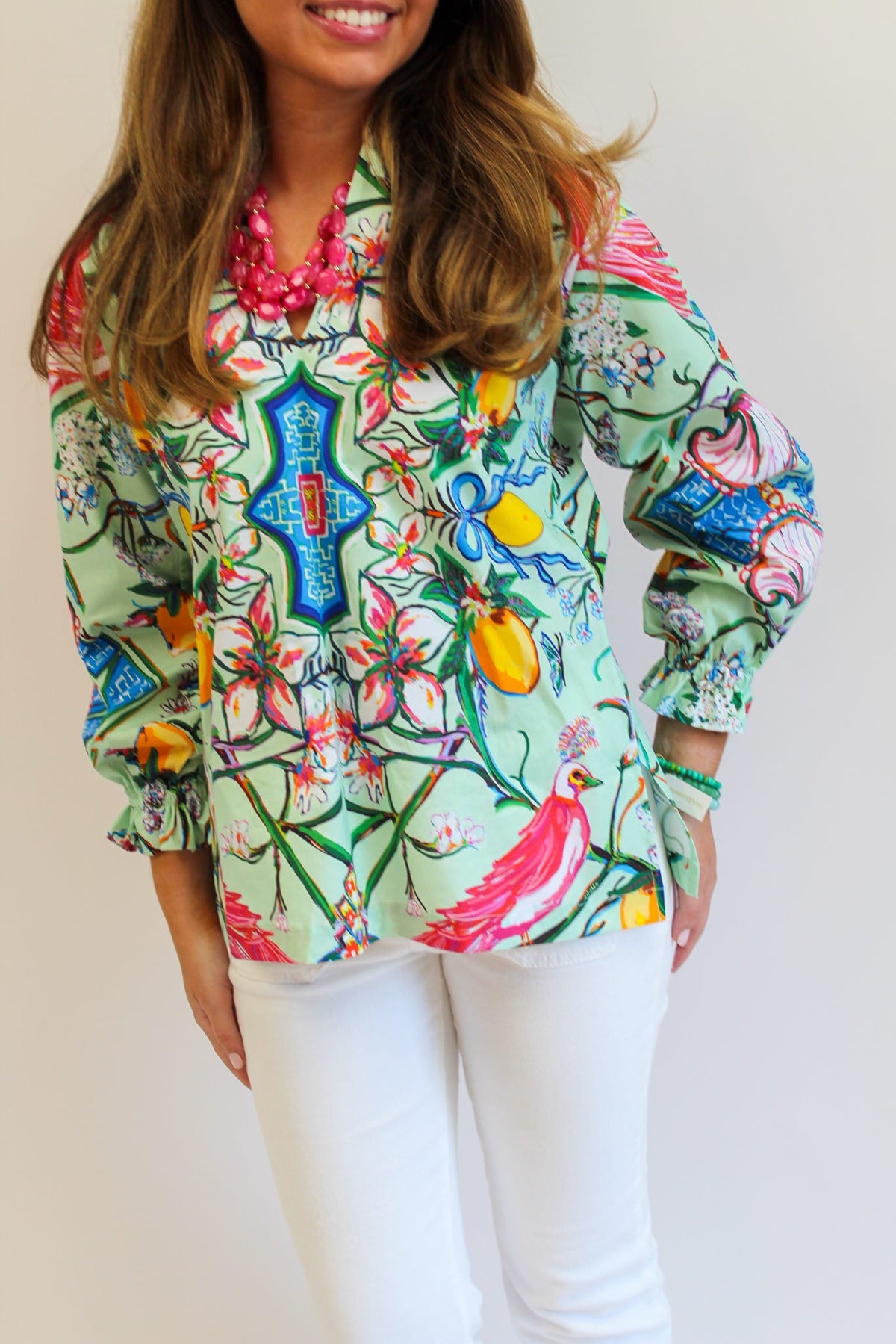 Mint Chinois Shirt Dress Short