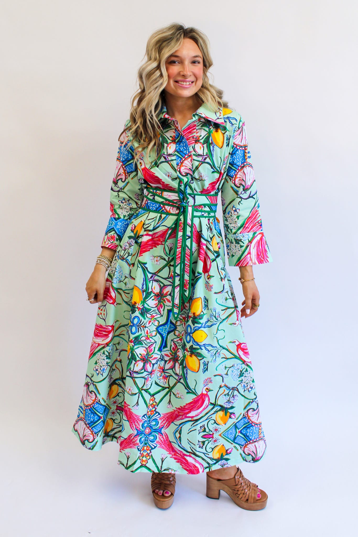 Mint Chinois Obi Sash