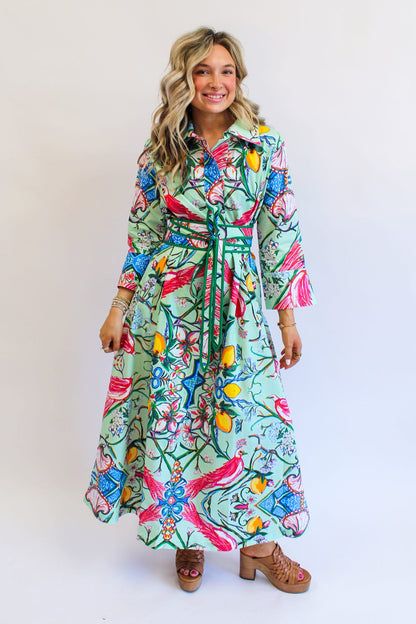 Mint Chinois Obi Sash