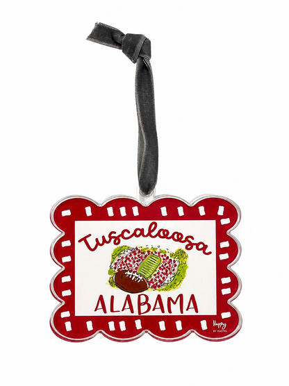 Acrylic Scallop Stadium Ornament