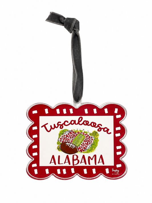 Acrylic Scallop Stadium Ornament