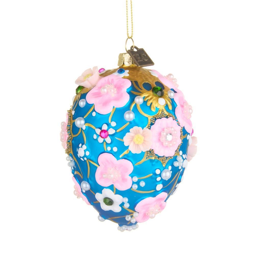 Floral Egg Ornament