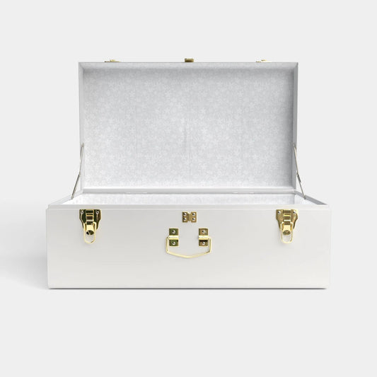 Grand White Trunk- Baby Carriage