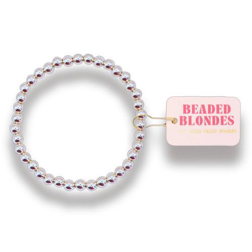 5MM Silver Beaded Bracelet