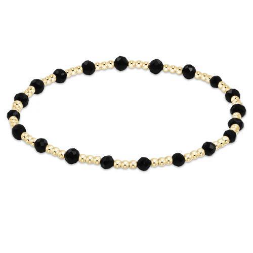 Gold Sincerity 3mm Faceted Onyx - Extends