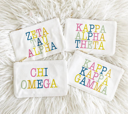 SORORITY COLORBLOCK POUCH BAG