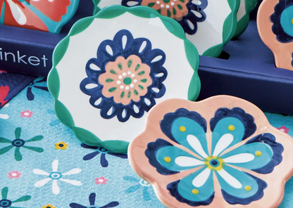 Everyday Eclectic Fun Earthenware Trinket Dishes