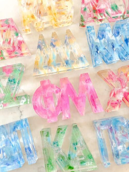 Acrylic Letter Block Sorority Letters