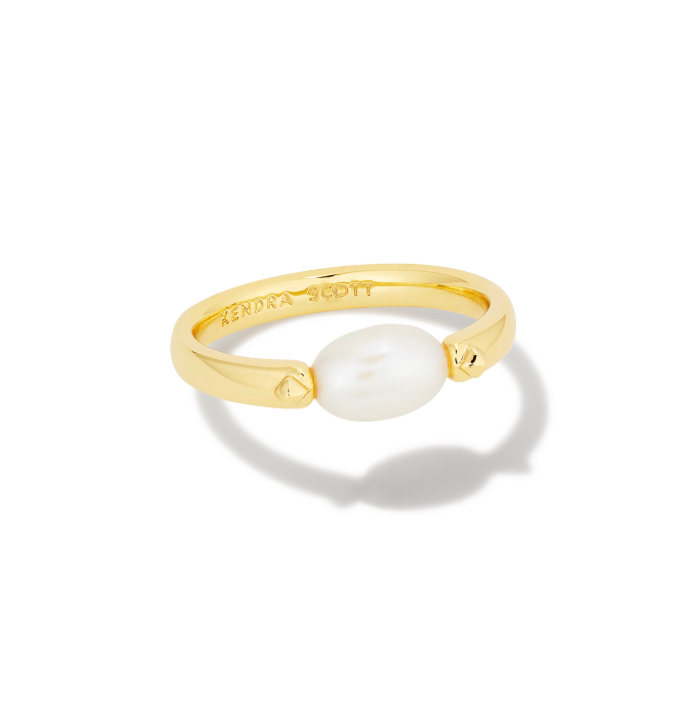LEIGHTON PEARL BAND RING