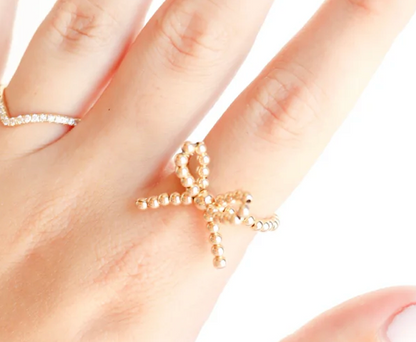 Gold Bow Ring
