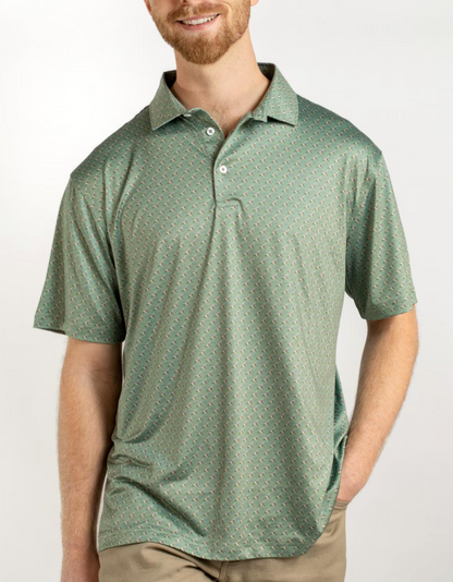 Men's Flying Mallard Performance Polo Green/Multi