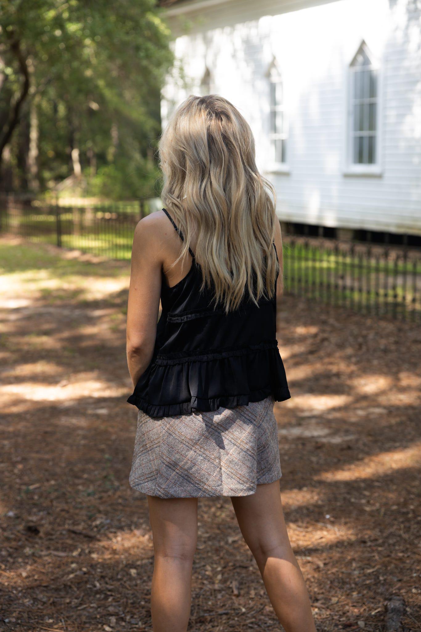 Harmony Herringbone Skirt