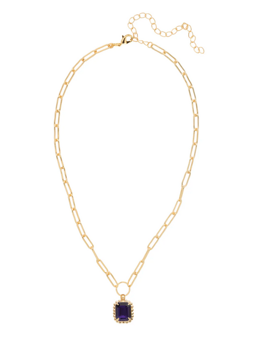 Octavia Scalloped Pendant Necklace