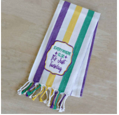 Mardi Gras Hand Towels