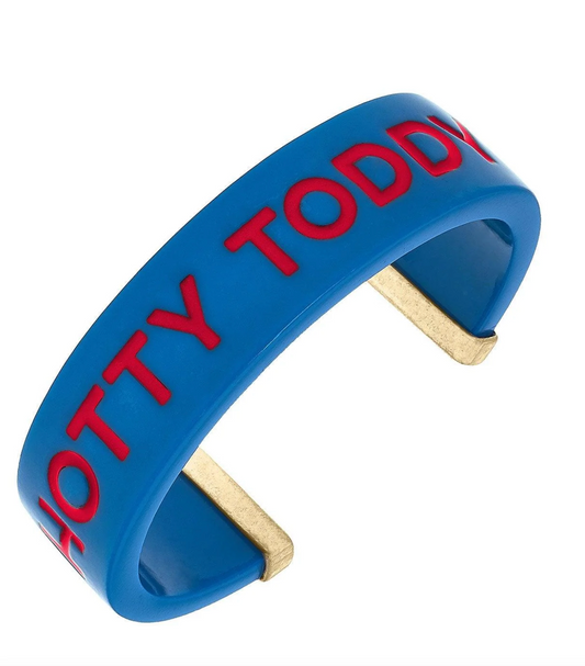 Ole Miss Rebels Resin Cuff Bracelet in Powder Blue