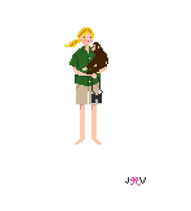 JV205 - Jane Goodall  Needlepoint Canvas