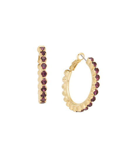 Amber Hoop Earrings