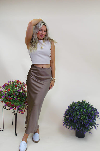 Maren Mocha Skirt